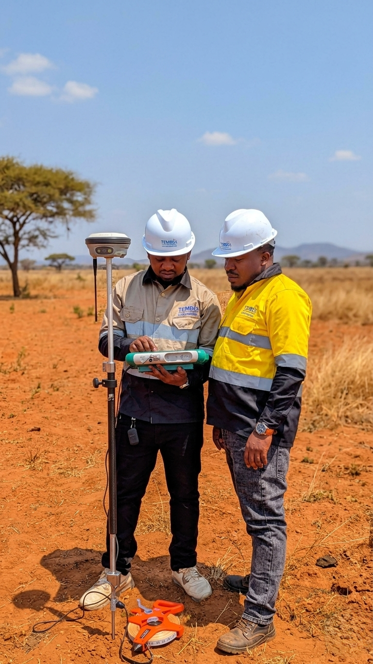 Drilling rig in operation